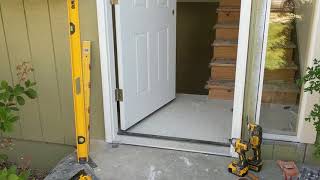 Jeld Wen Front Door Installation  Really crappy products and craftsmanship PART 1 [upl. by Gillead]