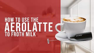 How To Use the AeroLatte To Froth Milk [upl. by Rawlinson]