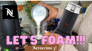 How To Foam Milk With Aeroccino 3 Make Coffee With Foam Tips amp Tricks  Easy Foamed Latte Recipe [upl. by Onaicnop]