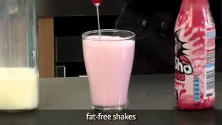 How to make a fat free milkshake using an aerolatte milk frother [upl. by Lolly570]