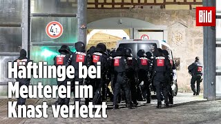 Gefängnismeuterei Polizei stürmt Knast in Thüringen  JVA Untermaßfeld [upl. by Henning592]