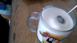 Aerolatte Review Frothing Cold Milk In Under 1 Minute [upl. by Ecyac]